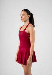 VESTIDO TIFFANY VINO TINTO