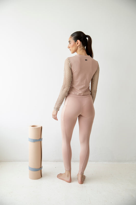 LEGGING BEIGE MONSTERA