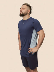 HUMAN T-SHIRT AZUL