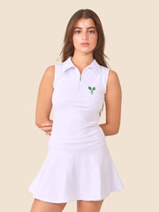 CHIP DRESS WHITE