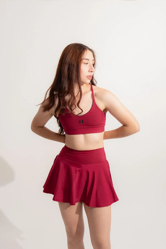 SKIRT FITTONIA VINO TINTO