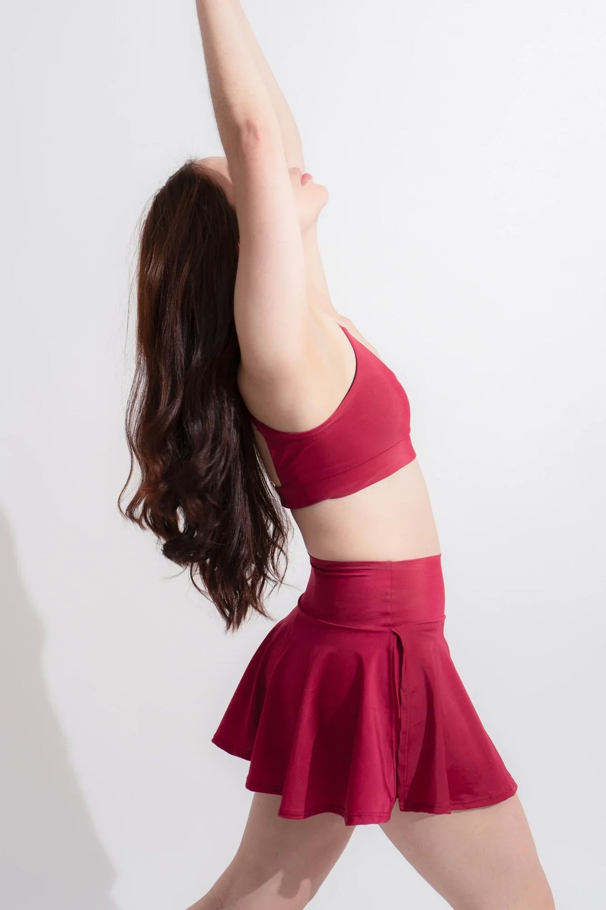 SKIRT FITTONIA VINO TINTO
