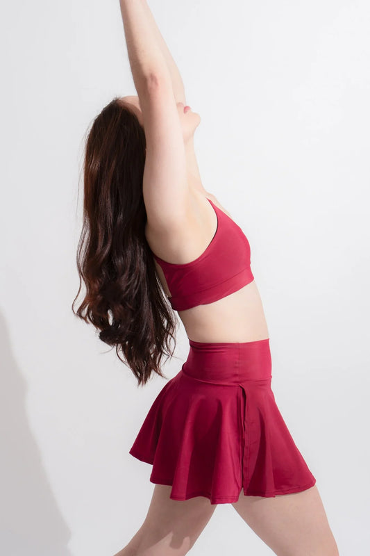 SKIRT FITTONIA VINO TINTO