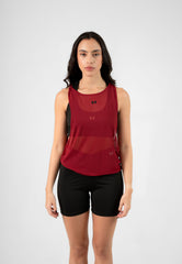 CAMISILLA MESH IFW VINO TINTO