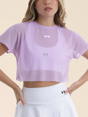 IFW MESH CROP TOP LILA