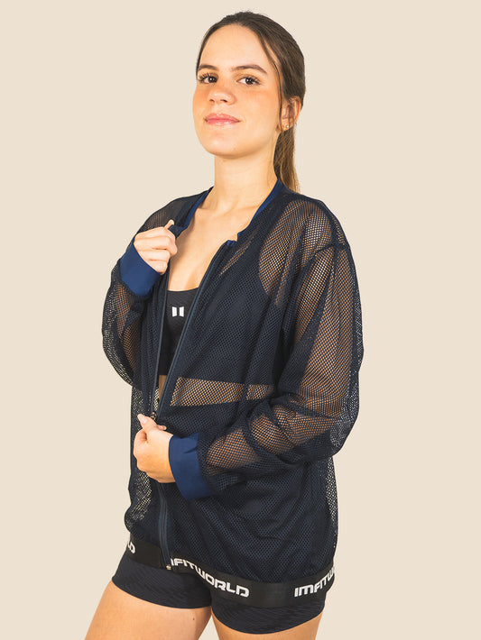 MESH JACKET - AZUL TURQUI