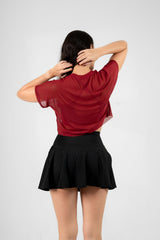 IFW MESH CROP TOP VINO