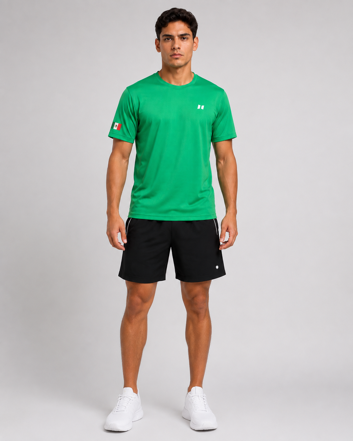 PACK: CAMISETA VERDE + BERMUDA NEGRO M
