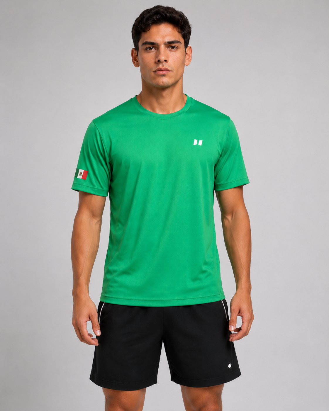 PACK: CAMISETA VERDE + BERMUDA NEGRO M