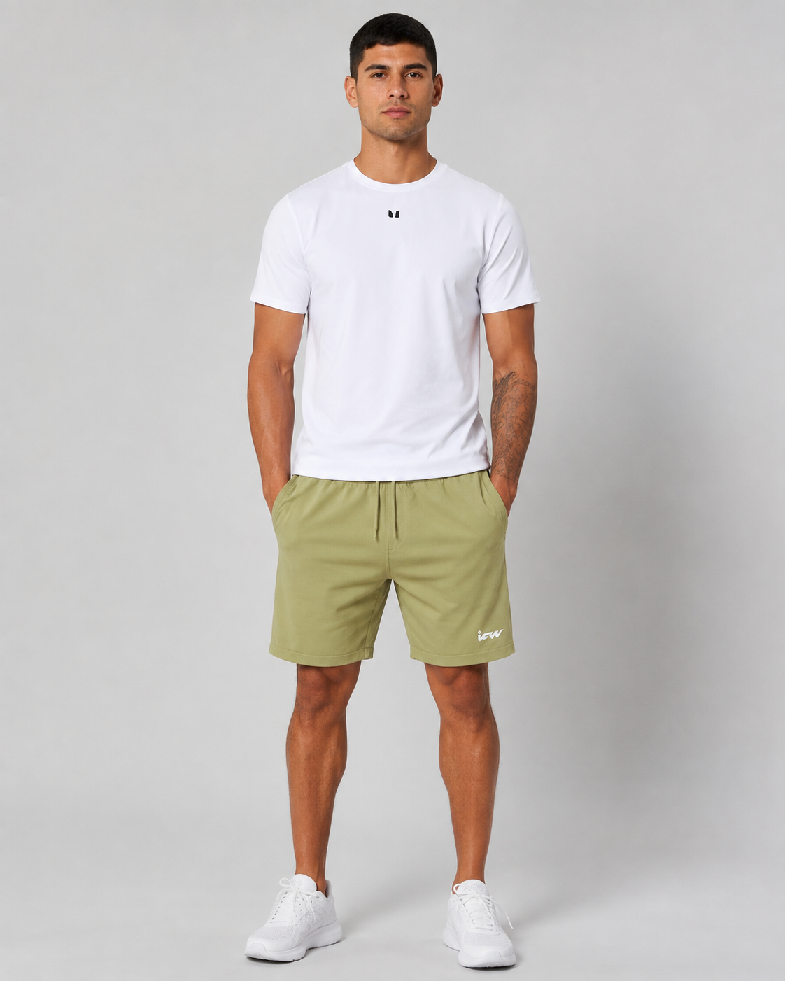 PACK: CAMISETA BLANCA + BERMUDA PISTACHO