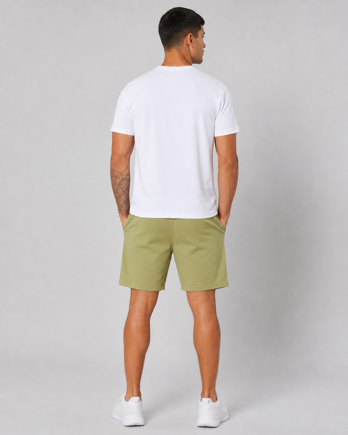 PACK: CAMISETA BLANCA + BERMUDA PISTACHO