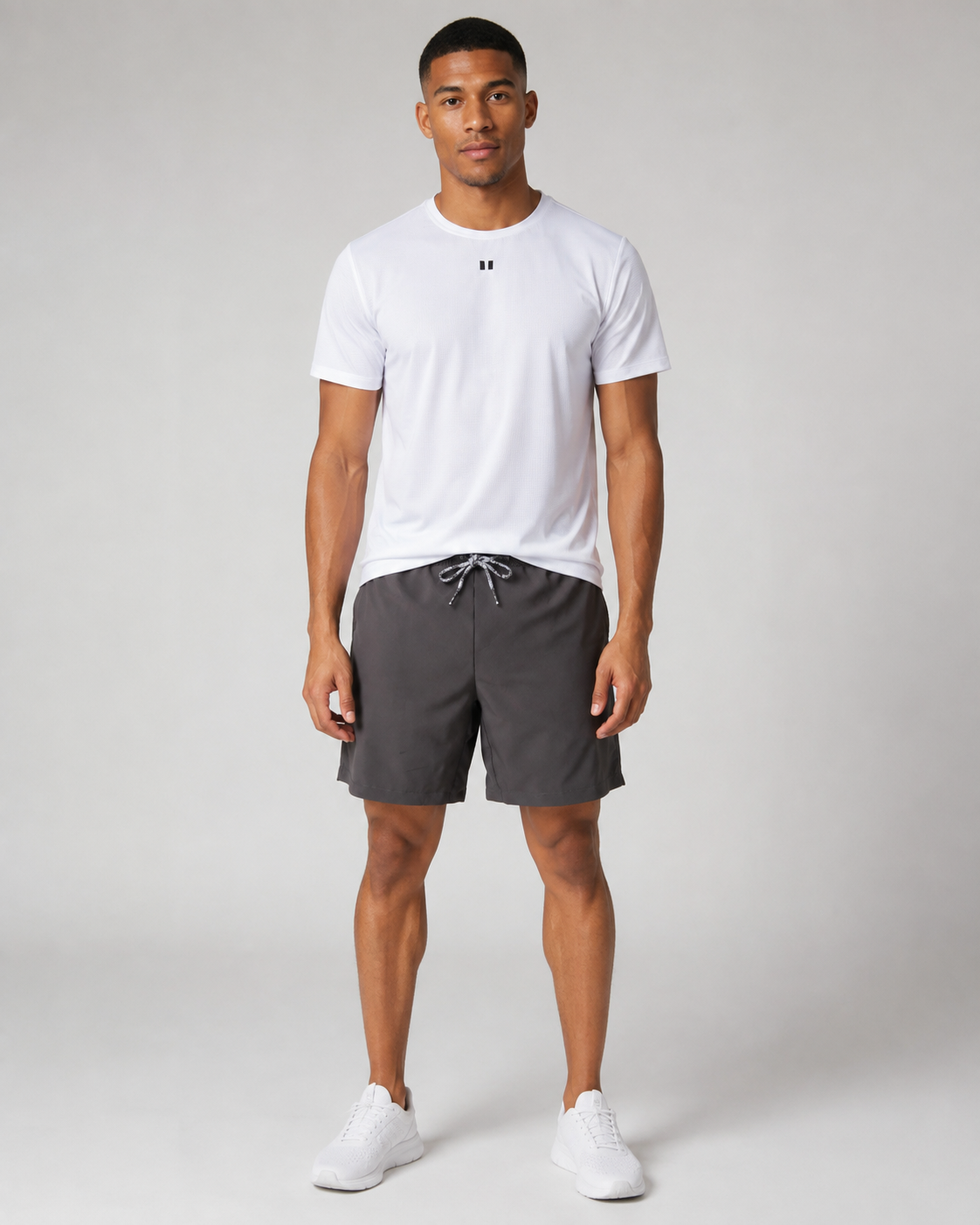 PACK BERMUDA GRIS + CAMISETA BLANCA S