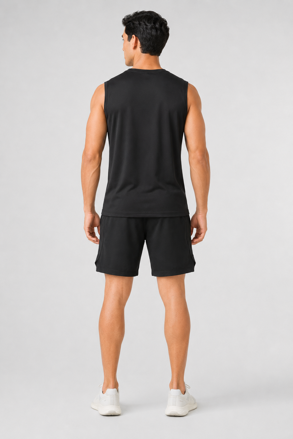 BERMUDA NEGRO + CAMISETA NEGRO