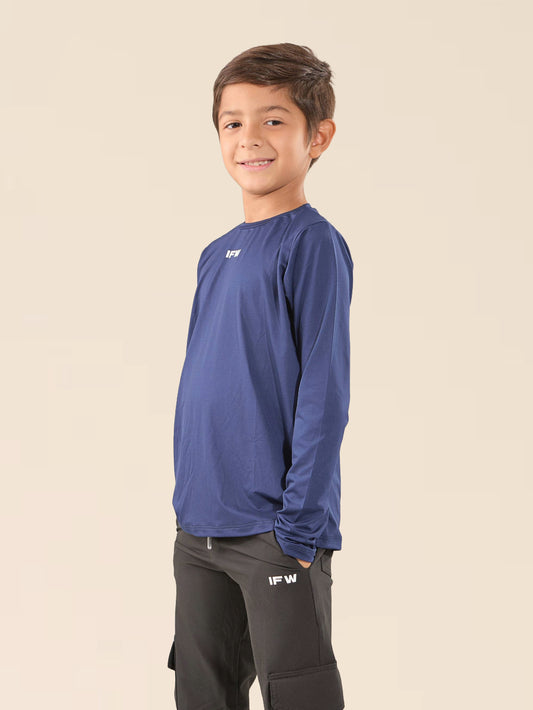 LONG SLEEVE ONE KIDS - AZUL