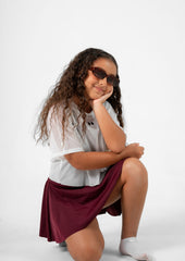 MINI IFW MESH CROP TOP BLANCO