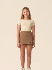 MINI CROP TOP BY PAME PEREZ - BEIGE