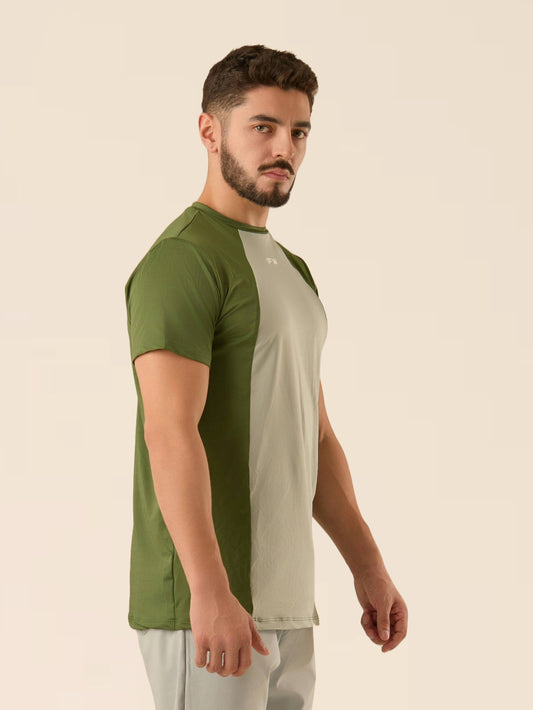 CREW T-SHIRT - VERDE OLIVO