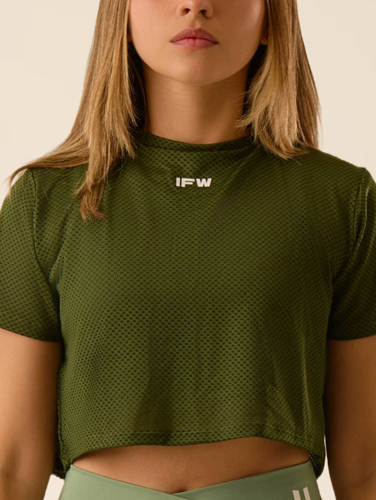 BOX FIT T-SHIRT - VERDE MILITAR