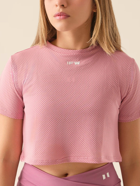 BOX FIT T-SHIRT - PALO DE ROSA