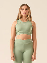 TOP FEMME - VERDE OLIVO