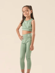 MINI LEGGING FEMME - VERDE OLIVA