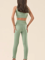 MINI LEGGING FEMME - VERDE OLIVA