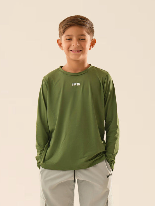 LONG SLEEVE ONE KIDS - VERDE