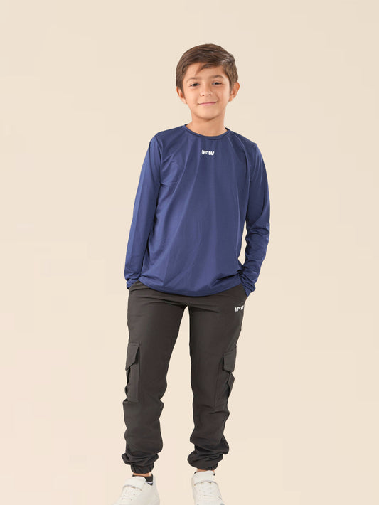 LONG SLEEVE ONE KIDS - AZUL