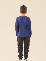 LONG SLEEVE ONE KIDS - AZUL