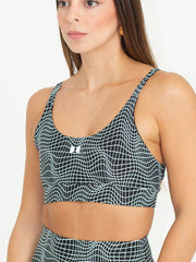 TOP VENUS ESTAMPADO NEGRO