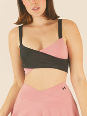 TOP ALICIA - BLACK AND PINK