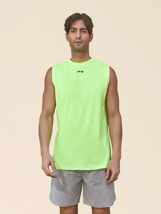 MUSCLE TANK VERDE NEON