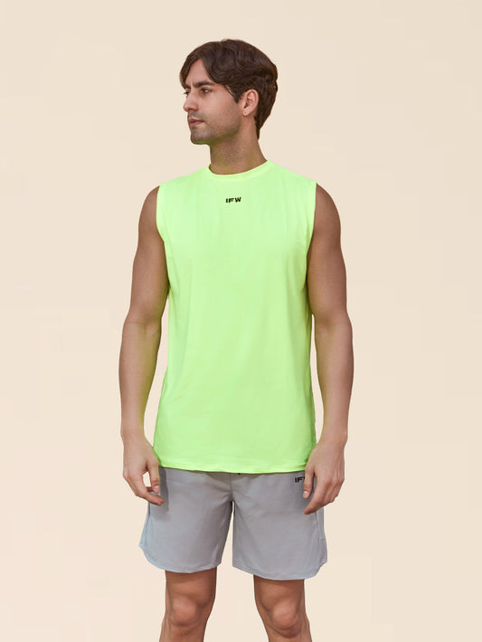 MUSCLE TANK VERDE NEON