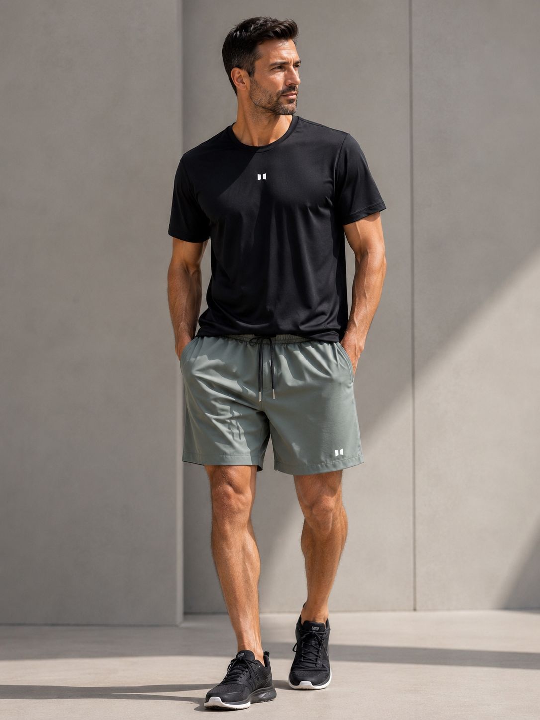 PACK BERMUDA PISTACHO + CAMISETA NEGRA