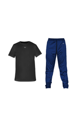 JOGGER AZUL TURQUI + IFW T-SHIRT NEGRA